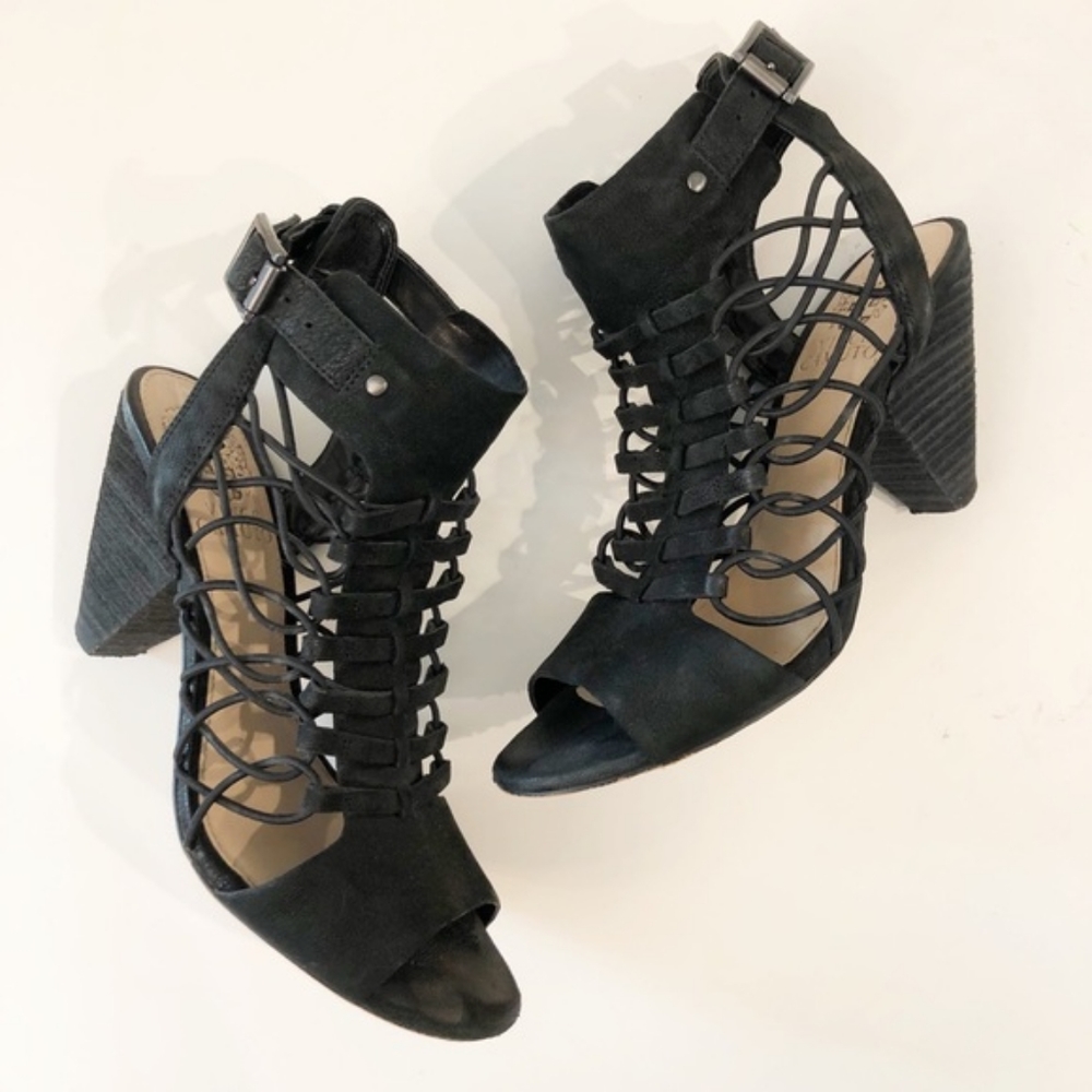 VINCE CAMUTO EVEL SANDALS BLACK